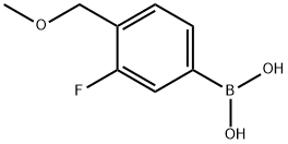 3-fluoro-4-((MethylaMino)Methyl)phenylboronic acid Structure