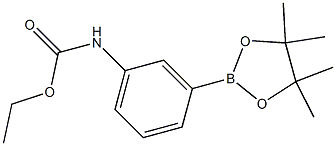 乙基 (3-(4,4,5,5-TETRAMETHYL-1,3,2-DIOXABOROLAN-2-YL)PHENYL)氨基甲酸酯 结构式