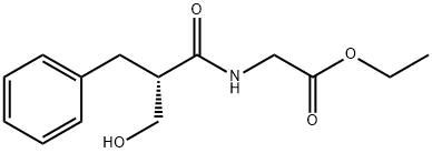 Glycine, N-[(2S)-2-(hydroxyMethyl)-1-oxo-3-phenylpropyl]-, ethyl ester Structure