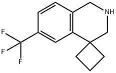 6'-(trifluoroMethyl)-2',3'-dihydro-1'H-spiro[cyclobutane-1,4'-isoquinoline] 结构式