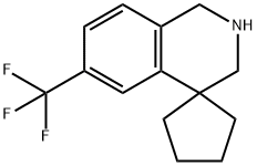 6'-(trifluoroMethyl)-2',3'-dihydro-1'H-spiro[cyclopentane-1,4'-isoquinoline],1314781-66-2,结构式