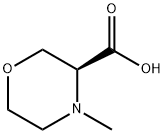 (3S)-4-Methyl-3-Morpholinecarboxylic Acid Structure