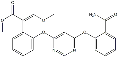 (E)-Methyl 2-(2-((6-(2-carbaMoylphenoxy)pyriMidin-4-yl)oxy)phenyl)-3-Methoxyacrylate Structure