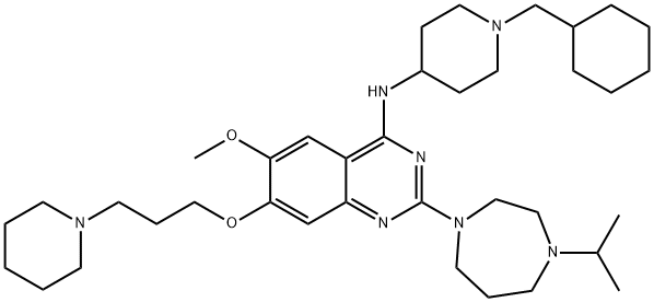 1320288-19-4 N-[1-(シクロヘキシルメチル)-4-ピペリジニル]-2-[ヘキサヒドロ-4-(1-メチルエチル)-1H-1,4-ジアゼピン-1-イル]-6-メトキシ-7-[3-(1-ピペリジニル)プロポキシ]-4-キナゾリンアミン