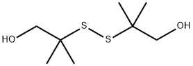 2,2'-Dithiobis[2-Methyl-1-propanol] 化学構造式