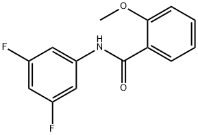 N-(3,5-二氟苯基)-2-甲氧基苯甲酰胺 结构式