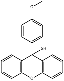 9-(4-Methoxyphenyl)-9H-xanthene-9-thiol 结构式