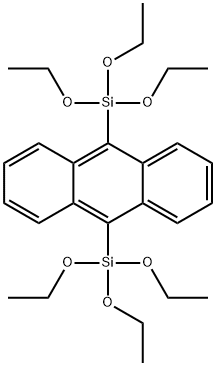 9,10-蒽基-双(三乙氧基硅烷) 结构式