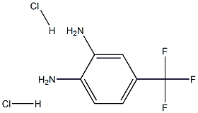 4-(トリフルオロメチル)ベンゼン-1,2-ジアミン二塩酸塩 化学構造式