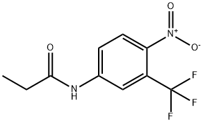 N-[4-硝基-3-(三氟甲基)苯基]丙酰胺, 13312-12-4, 结构式