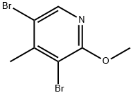 3,5-DibroMo-2-Methoxy-4-Methylpyridine Structure