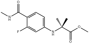 1332524-01-2 N-[3-氟-4-[(甲基氨基)羰基]苯基]-2-甲基丙氨酸甲酯