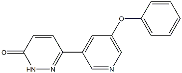 6-(5-phenoxypyridin-3-yl)pyridazin-3(2H)-one Structure