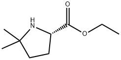 5,5-二甲基吡咯烷-2-甲酸乙酯 结构式