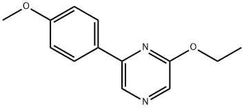 2-ethoxy-6-(4-methoxyphenyl)pyrazine 化学構造式