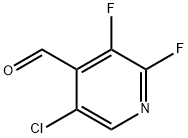 5-クロロ-2,3-ジフルオロイソニコチンアルデヒド 化学構造式