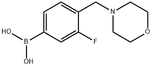 3-fluoro-4-(MorpholinoMethyl)phenylboronic acid Structure