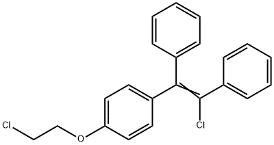 1-(2-Chloro-1,2-diphenylethenyl)-4-(2-chloroethoxy)benzene Struktur