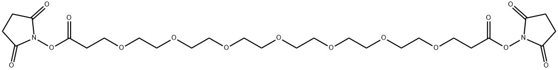 alpha, oMega-DisucciniMidyl hexaethylene glycol|BIS-PEG7-NHS ESTER