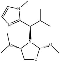 (2R,4S)-3-[(R)-(i-propyl)(1-Methyl-1H-iMidazol-2-yl)Methyl]-4-(i-propyl)-2-Methoxyoxazolidine, 99% Structure