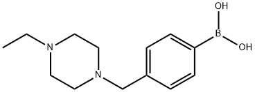 4-((4-乙基哌嗪-1-基)甲基)苯基硼酸, 1334171-28-6, 结构式