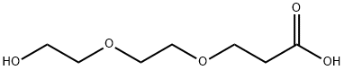3-[2-(2-ヒドロキシエトキシ)エトキシ]プロパン酸 化学構造式