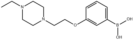 (3-(2-(4-ethylpiperazin-1-yl)ethoxy)phenyl)boronic acid Structure