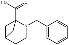 2-ベンジル-2-アザビシクロ[3.1.1]ヘプタン-1-カルボン酸 化学構造式
