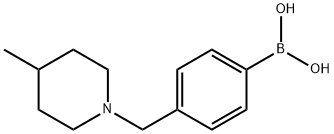 4-((4-Methylpiperidin-1-yl)Methyl)phenylboronic acid Structure