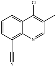 3-甲基-4-氯-8-氰基喹啉,1334405-50-3,结构式