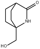 2-Azabicyclo[2.2.2]octan-3-one, 1-(hydroxyMethyl)- Struktur