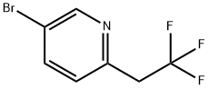 5-bromo-2-(2,2,2-trifluoroethyl)pyridine Struktur