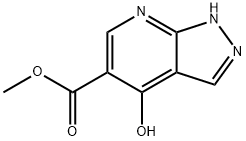 Methyl 4-hydroxy-1H-pyrazolo[3,4-b]pyridine-5-carboxylate Struktur