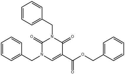 benzyl 1,3-dibenzyl-2,4-dioxo-1,2,3,4-tetrahydropyriMidine-5-carboxylate Structure