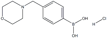 (4-(MorpholinoMethyl)phenyl)boronic acid (hydrochloride) Struktur