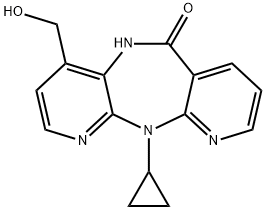 11-Cyclopropyl-5,11-dihydro-4-(hydroxyMethyl)-6H-dipyrido[3,2-b:2',3'-e][1,4]
diazepin-6-one 结构式