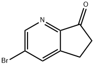 3-broMo-5h-cyclopenta[b]pyridin-7(6h)-one Struktur