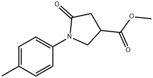 1-(4-甲基苯基)-5-氧代吡咯烷-3-羧酸甲酯,133747-58-7,结构式