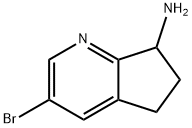 3-broMo-6,7-dihydro-5h-cyclopenta[b]pyridin-7-aMine 化学構造式
