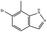 7-甲基-6-溴-1H-吲唑 结构式