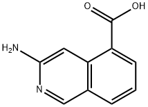 3-氨基异喹啉-5-甲酸,1337880-90-6,结构式