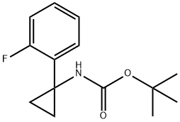 tert-butyl 1-(2-fluorophenyl)cyclopropylcarbaMate Structure