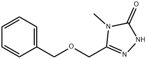 3-(benzyloxyMethyl)-4-Methyl-1H-1,2,4-triazol-5(4H)-one 化学構造式