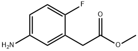 5-AMino-2-fluoro-benzeneacetic acid Methyl ester HCl Struktur