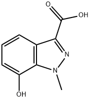 7-Hydroxy-1-Methyl-1H-indazole-3-carboxylic Acid,133841-11-9,结构式