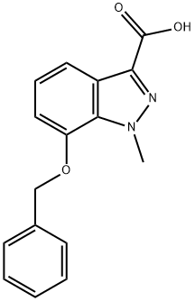 7-(Benzyloxy)-1-Methyl-1H-indazole-3-carboxylic Acid Structure