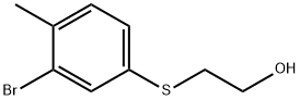 2-(3-broMo-4-Methylphenylthio)ethanol Structure