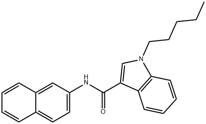 N-2-Naphthalenyl-1-pentyl-1H-indole-3-carboxaMide Structure
