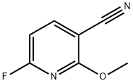 6-fluoro-2-Methoxy-3-pyridinecarbonitrile 化学構造式