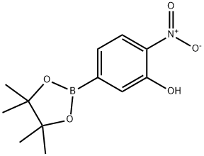 3-ヒドロキシ-4-ニトロフェニルボロン酸, ピナコールエステル 化学構造式